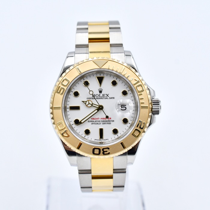 ロレックスヨットマスター 16623 SS×YG ホワイト文字盤 オニキスインデックス