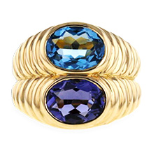 ブルガリ ピラミデ アメジスト リング 750YG 買取実績【買取日：2025年