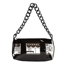 シャネル トップハンドル ミニ フラップ チェーンバッグ 黒